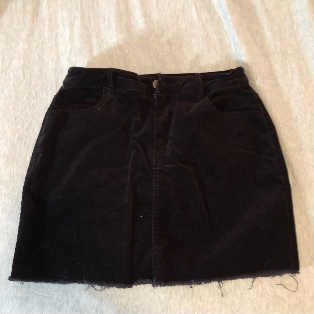 Forever 21 Black Suede Mini Skirt
